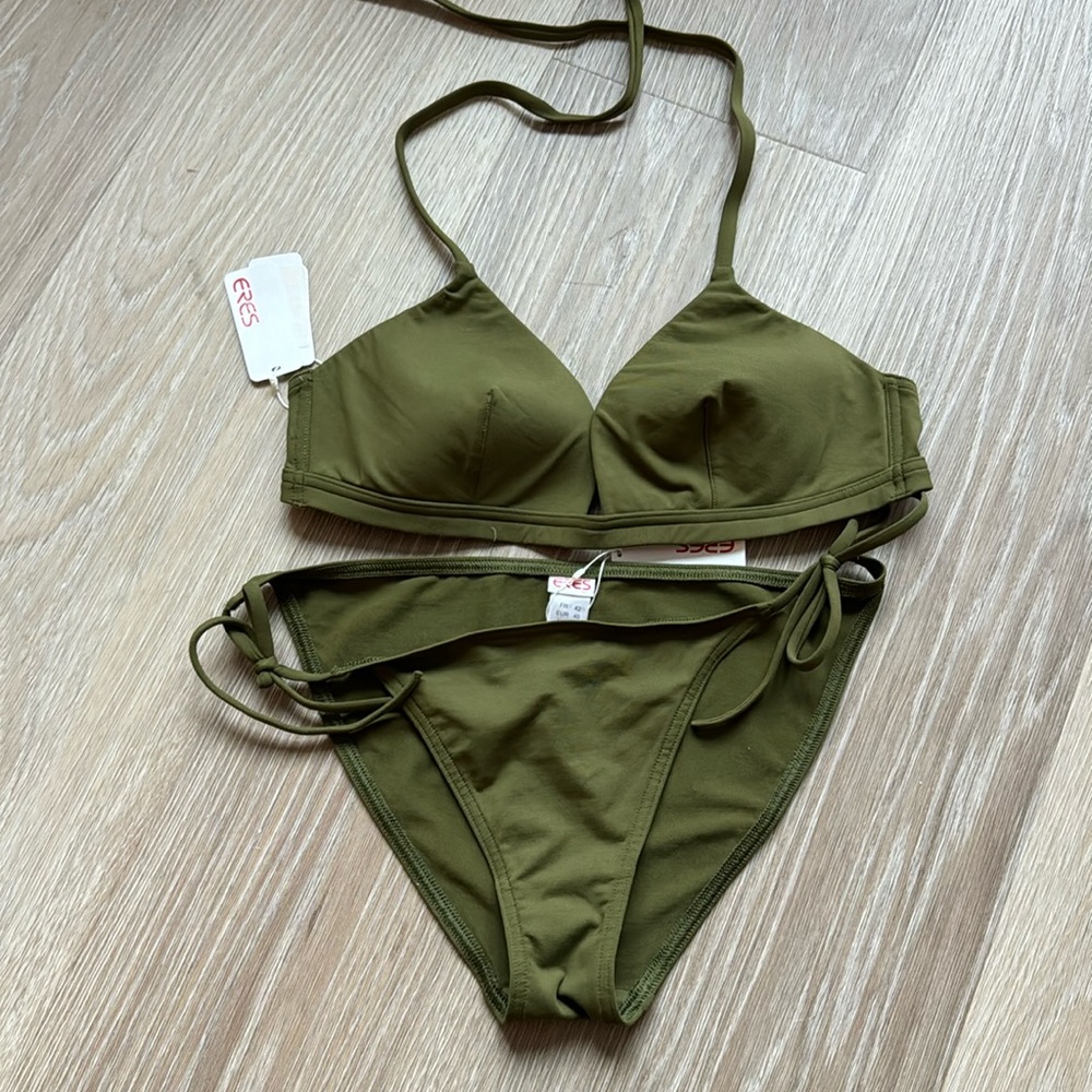 NWT Eres olive green bikini